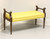 SOLD - TOMLINSON 1960's Walnut Hollywood Regency Upholstered Bench