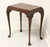Mid 20th Century Mahogany Burlwood Top Queen Anne End Side Table