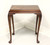 Mid 20th Century Mahogany Burlwood Top Queen Anne End Side Table