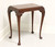 Mid 20th Century Mahogany Burlwood Top Queen Anne End Side Table