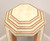 CASA BIQUE Pink & White Tessellated Marble Lighted Art Deco Octagonal Display Column / Plant Stand