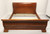 SOLD - STICKLEY Solid Cherry Empire Style King Size Sleigh Bed