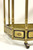 SOLD - MASTERCRAFT Brass & Glass Neoclassical Greek Key Bar Cart