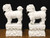 Mid 20th Century White Porcelain Foo Dogs - Pair