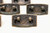 SOLD - Vintage Hand-Forged Oil-Rubbed Solid Hammered Brass Drawer Pulls - Lot of 18