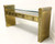 SOLD - MASTERCRAFT Brass Glass Top Asian Chinoiserie Console Table