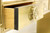SOLD - MASTERCRAFT Brass Glass Top Asian Chinoiserie Console Table