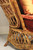 LANE VENTURE Rattan Wicker Reptilian Leather Safari Chaise Lounge