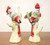 Mid 20th Century Italian Porcelain Cardinal Birds - Pair