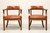 SOLD - CLASSIC LEATHER Mid 20th Century Leather Game Armchairs - Pair B