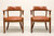 SOLD - CLASSIC LEATHER Mid 20th Century Leather Game Armchairs - Pair B