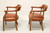 SOLD - CLASSIC LEATHER Mid 20th Century Leather Game Armchairs - Pair B