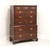 SOLD - CRAFTIQUE Solid Mahogany Chippendale Style Chest on Chest with Ogee Feet - A