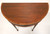 SOLD - Late 20th Century Mahogany Yew Banded Sheraton Style Demilune Console Tables - Pair