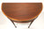 SOLD - Late 20th Century Mahogany Yew Banded Sheraton Style Demilune Console Tables - Pair