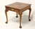 BAKER Burl Walnut Banded Chippendale Ball in Claw Side Table