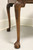 SOLD - BAKER Burl Walnut Banded Chippendale Ball in Claw Side Table