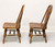 SOLD - ETHAN ALLEN Royal Charter Oak Jacobean Windsor Dining Side Chairs - Pair B