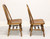 SOLD - ETHAN ALLEN Royal Charter Oak Jacobean Windsor Dining Side Chairs - Pair A