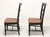 SOLD - Late 20th Century Cottage Farmhouse Dining Side Chairs - Pair A