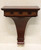 Late 20th Century Carved Mahogany Chippendale Wall Bracket Shelf with Brass Finial