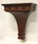 Late 20th Century Carved Mahogany Chippendale Wall Bracket Shelf with Brass Finial