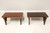 SOLD - Late 20th Century Carved Mahogany Pierced Wall Bracket Shelves - Pair