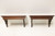 SOLD - Late 20th Century Carved Mahogany Pierced Wall Bracket Shelves - Pair