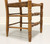 Mid 20th Century Maple Farmhouse Ladder Back Dining Side Chairs - Pair B