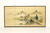 Mid 20th Century Japanese Four-Panel Folding Screen - Mountain Village on Lake