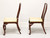 SOLD -  HICKORY CHAIR Mahogany Queen Anne Dining Side Chairs - Pair A