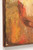 Mid 20th Century Original Oil on Canvas Painting - Orange Flowers in Vase - Signed