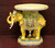 SOLD - 1960's Hollywood Regency Ceramic Elephant Plant Stand