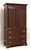 SOLD - CRAFTIQUE Solid Mahogany Chippendale Style Armoire / Linen Press