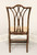 HENREDON Faux Bamboo Chinese Chippendale High Back Armless Chair