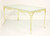 SOLD - WOODARD Chantilly Rose Mid 20th Century Wrought Iron Patio Dining Table with Glass Top
