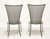 ARTHUR UMANOFF for Shaver-Howard MCM Modern Steel Dining Side Chairs - Pair A