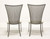 SOLD - ARTHUR UMANOFF for Shaver-Howard MCM Modern Steel Dining Side Chairs - Pair A