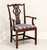 SOLD - BERNHARDT Mahogany Chippendale Straight Leg Armchair