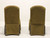21st Century Olive Green Upholstered Transitional Style Parsons Chairs - Pair