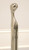 SOLD - Nancy Ruben for VIRGINIA METALCRAFTERS Nickel Plated Brass Art Nouveau Fireplace Andirons