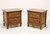 SOLD - HENRY LINK Margaux Collection Cherry French Country Louis XV Nightstands - Pair