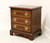 DIXIE Banded Mahogany Chippendale Nightstand Bedside Chest