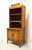 SOLD - DIXIE Aloha Faux Bamboo Asian Chinoiserie Hand Painted Bookcase with Cabinet