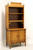 SOLD - DIXIE Aloha Faux Bamboo Asian Chinoiserie Hand Painted Bookcase with Cabinet