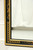 SOLD - Late 20th Century Black Lacquer Hand Painted Chinoiserie Wall Mirror