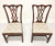 SOLD -  HENKEL HARRIS 107S 29 Mahogany Chippendale Dining Side Chairs - Pair B