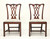 SOLD -  HENKEL HARRIS 107S 29 Mahogany Chippendale Dining Side Chairs - Pair B