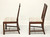 SOLD -  HENKEL HARRIS 107S 29 Mahogany Chippendale Dining Side Chairs - Pair B