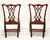 SOLD -  HENKEL HARRIS 107S 29 Mahogany Chippendale Dining Side Chairs - Pair A